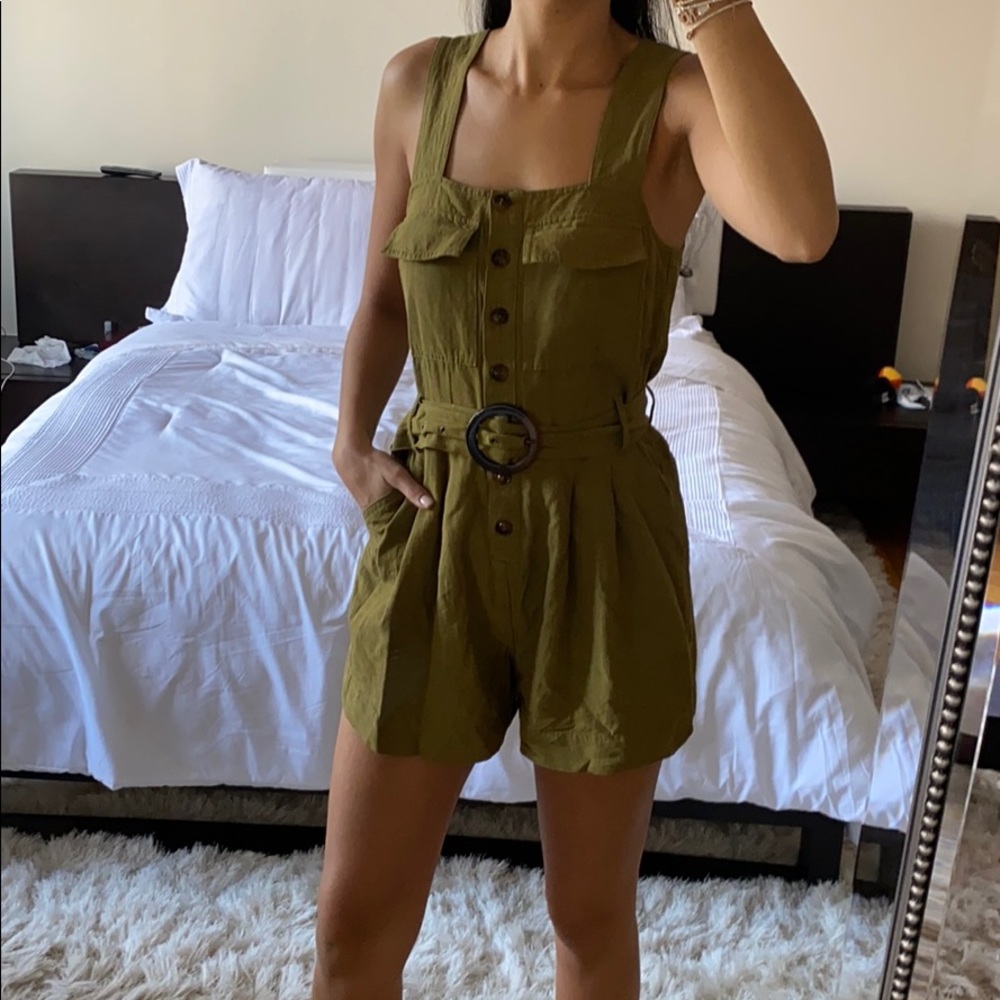 H&M olive green romper